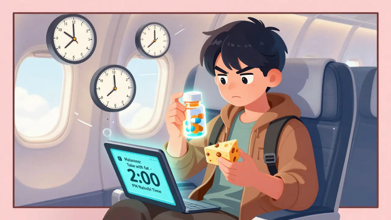 How to Time Antibiotics and Antimalarials Across Time Zones