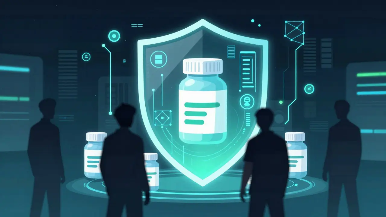 Digital shield protecting medicine from counterfeits