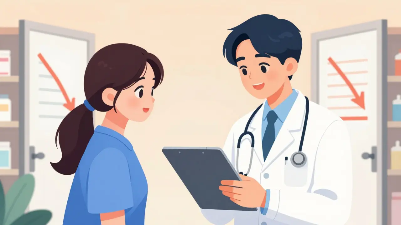 Doctor and patient discussing affordable medication alternatives