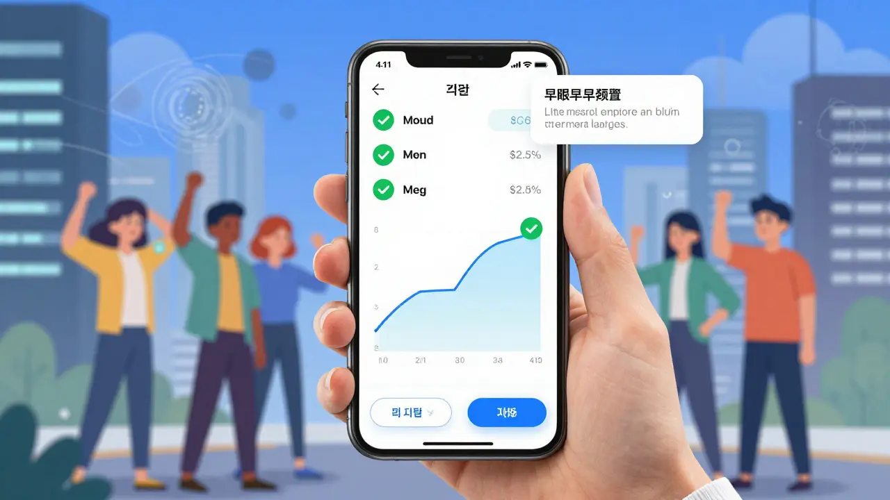 Smartphone app displaying mood and medication tracking for proactive care