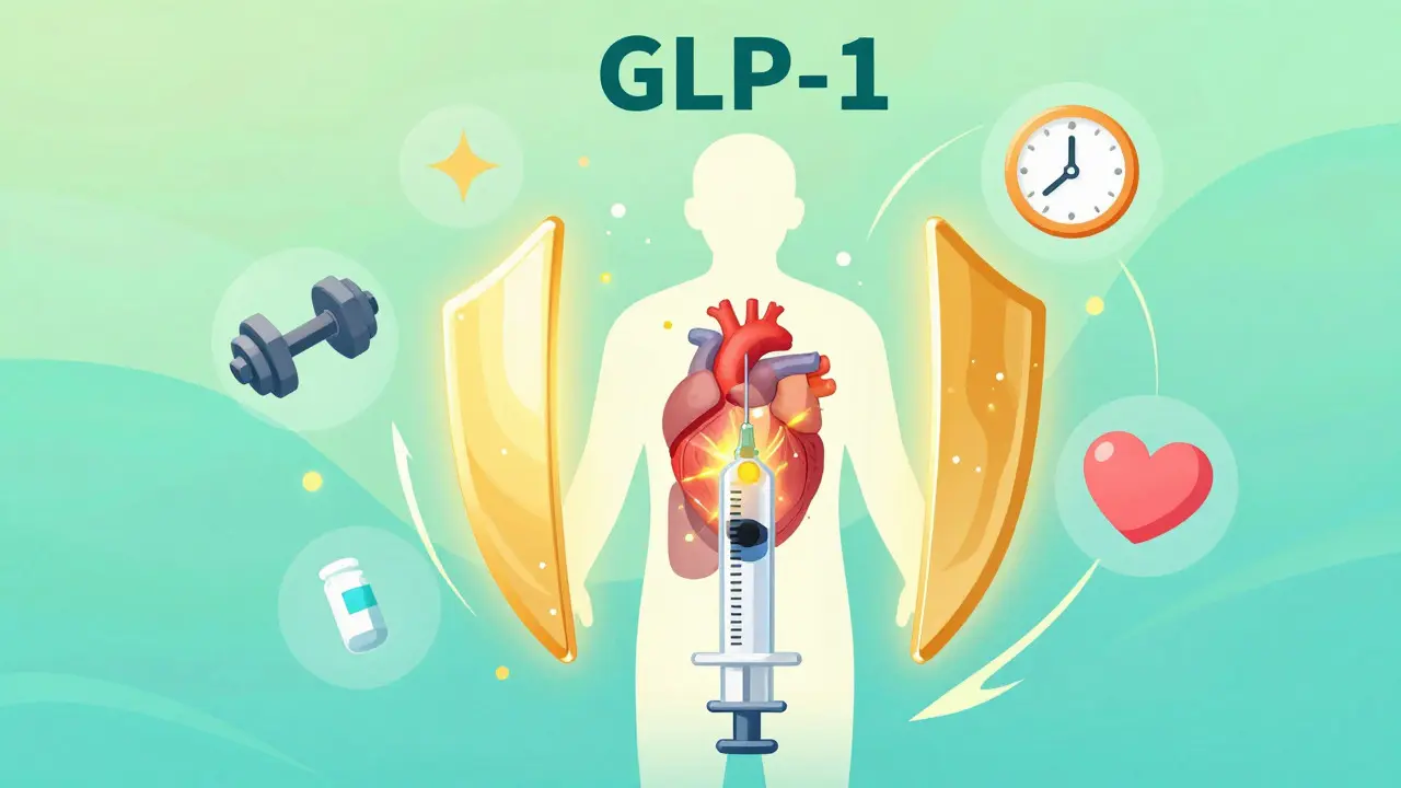 Illustration of medication protection and holistic health monitoring.