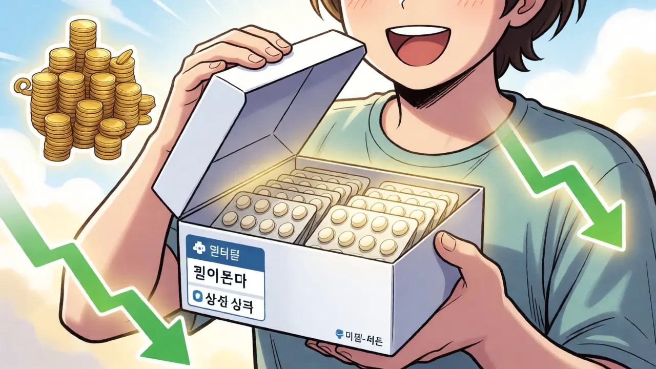 Happy person receiving affordable medication delivery